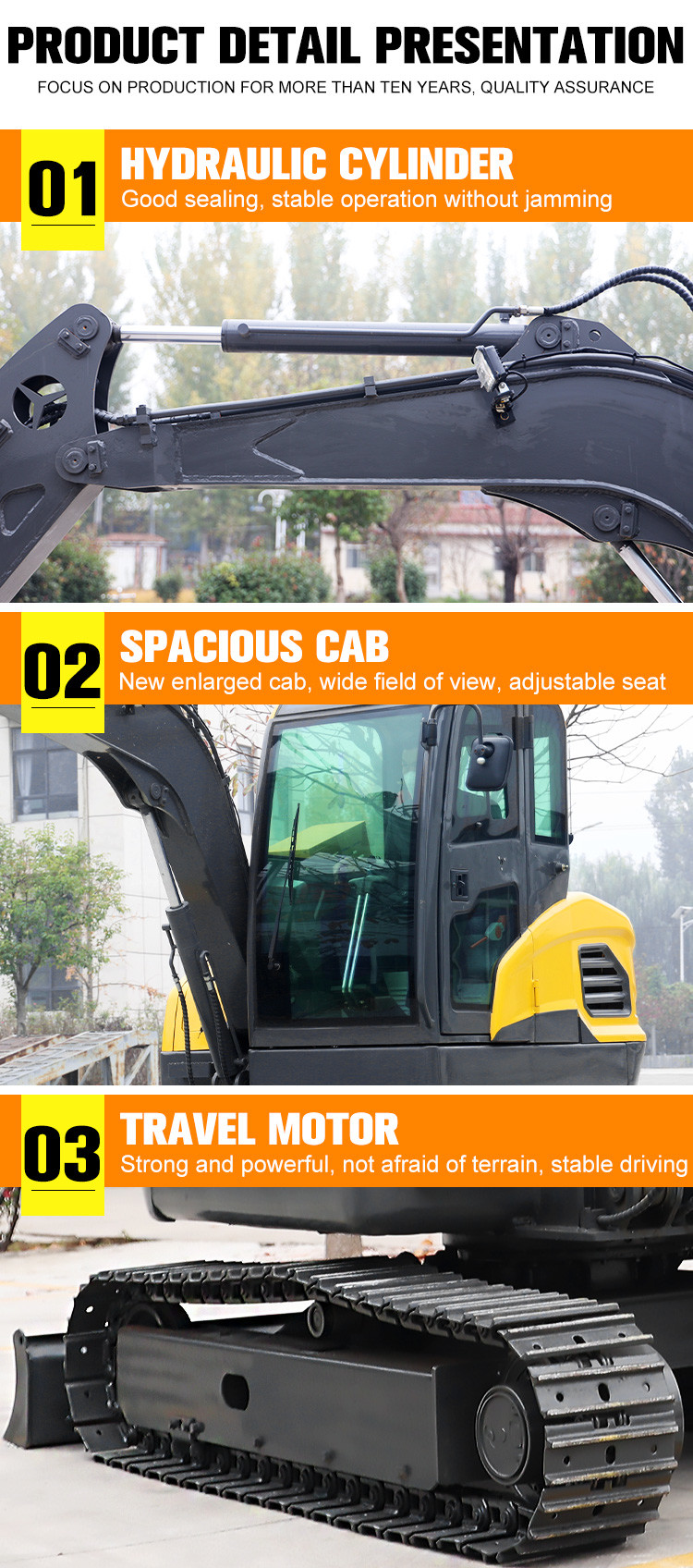 Multipurpose Mini Excavator 4 Ton Garden Farm Mini Digger supplier For Narrow Place