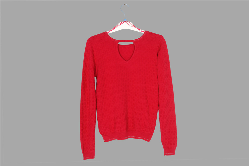 18% Polyamide Ladies Loose Knitted Sweater Pullover Long 46/48