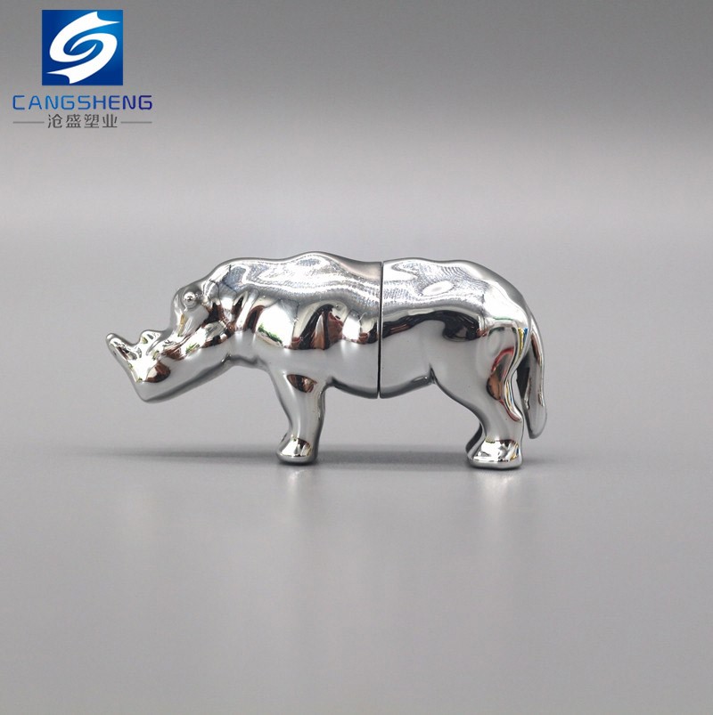 3D Empty Capsule Bottles ABS Plastic 150K Rhino Gold Capsule