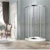Buy cheap With Frame Stainless Steel Curve Shower Doors 8mm Clear Glass Two Middle from wholesalers