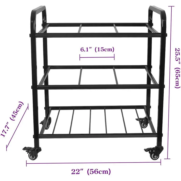 Yoga Mat Storage Shelf Rack Medium Duty Single Sided Customzied
