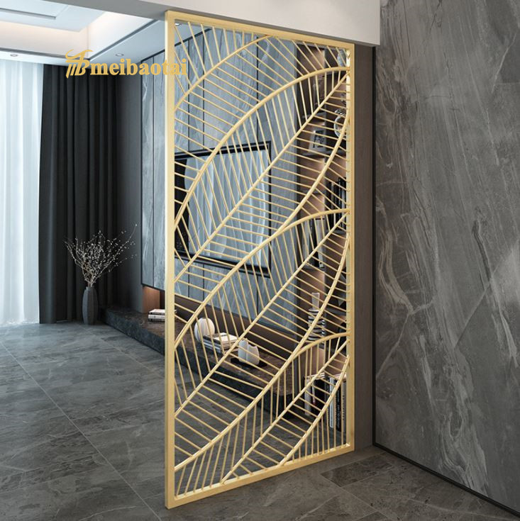 PVD Gold Coated Stainless Steel Aluminum Room Partition