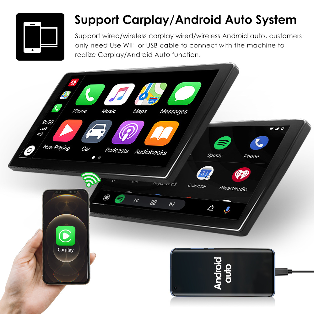 Universal Year Car Stereo 2 Din 7 Inch Carplay Car Radio Touch Screen Android Navigation Double Din Car Dvd Player