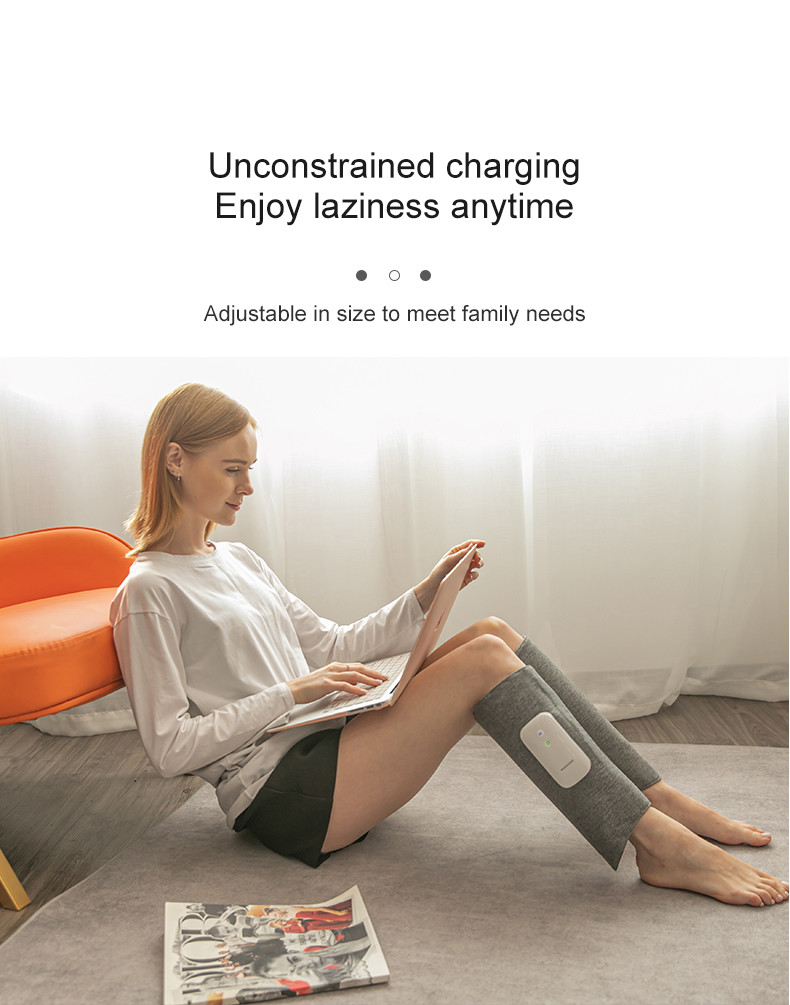 2200mAh Rechargeable Leg Compression Massager Machine Calf Reshaping For Circulation