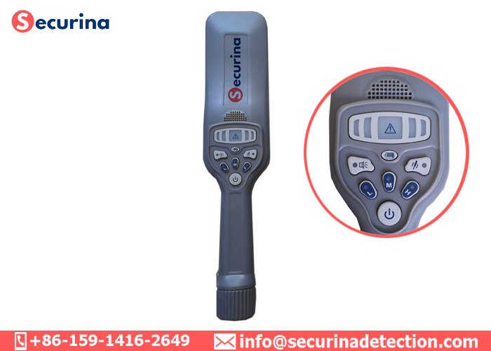 5 Level Sensitivity Handheld Metal Detector Wand Durable ABS Plastic With LED Light Bar