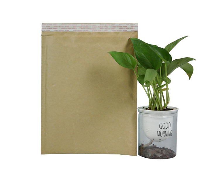 Recyclable Kraft Honeycomb Paper Padded Mailers Self Adhensive Tape
