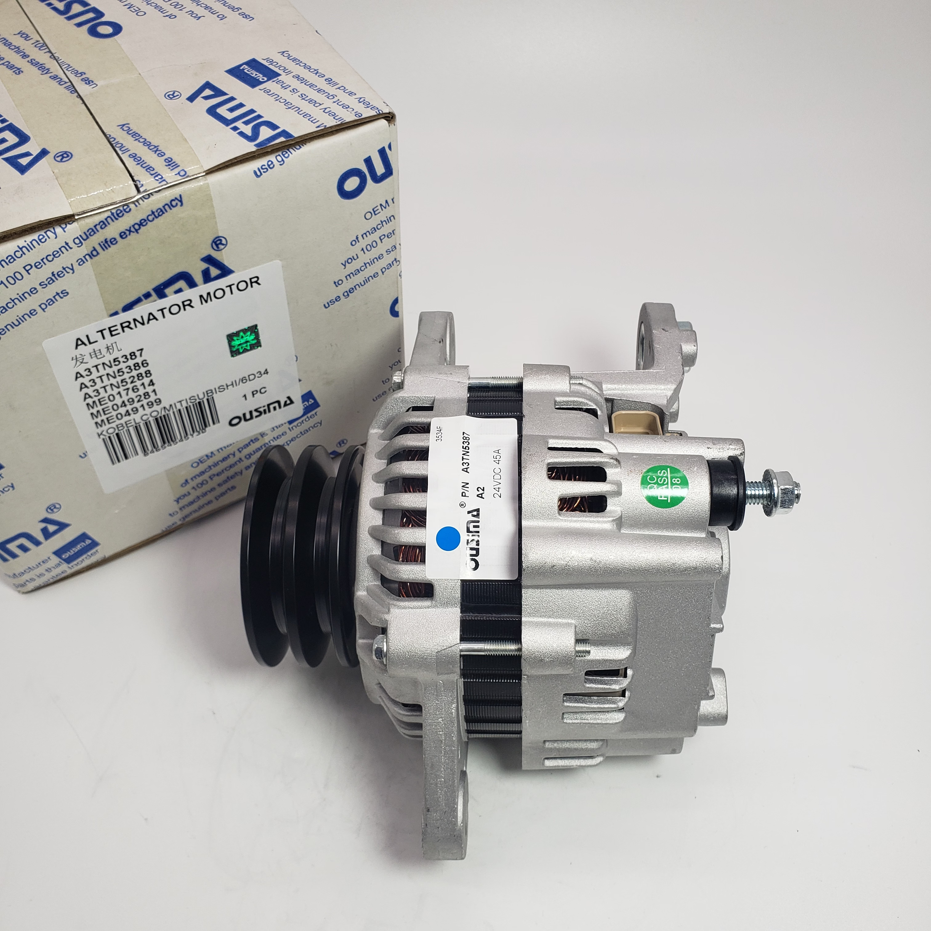 24V Alternator Motor A3TN5387 A3TN5386 A3TN5288 ME017614 ME049281 ME049199 For Kobelco Mitisubish 6D34