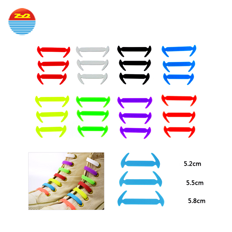Fashion Style Elastic Shoe Laces Waterproof And Easy To Clean No Knot Silicone Gifts