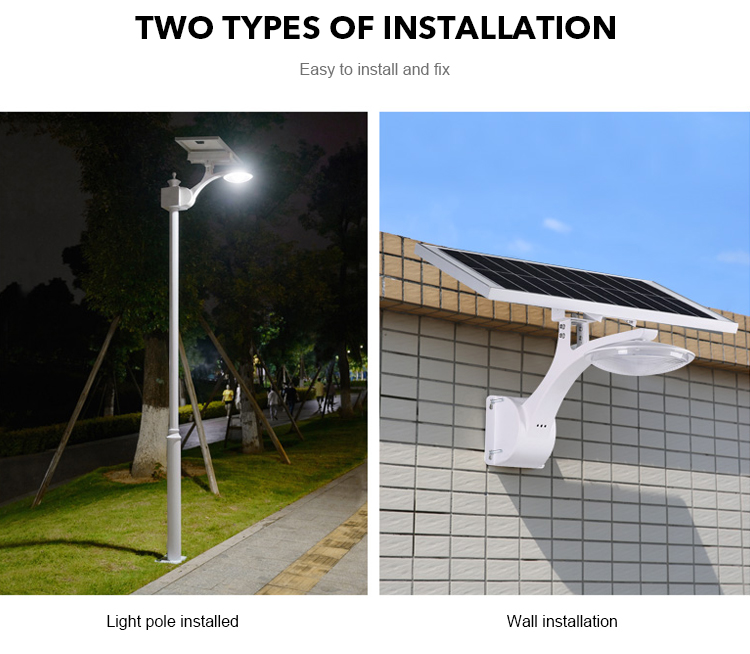 12W 18W 24W Solar Powered Street Lights Light Control Ip65 Waterproof For Garden Park