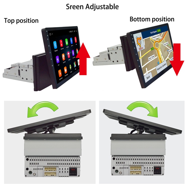 Best Price 10 inch 1 Din Android 8.1 Car DVD Player 1+16GB Auto Radio