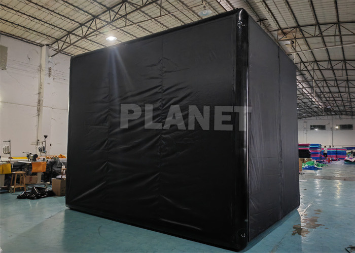 Custom Airtight PVC Inflatable Golf Practice Training Simulator Room With High Impact Screen