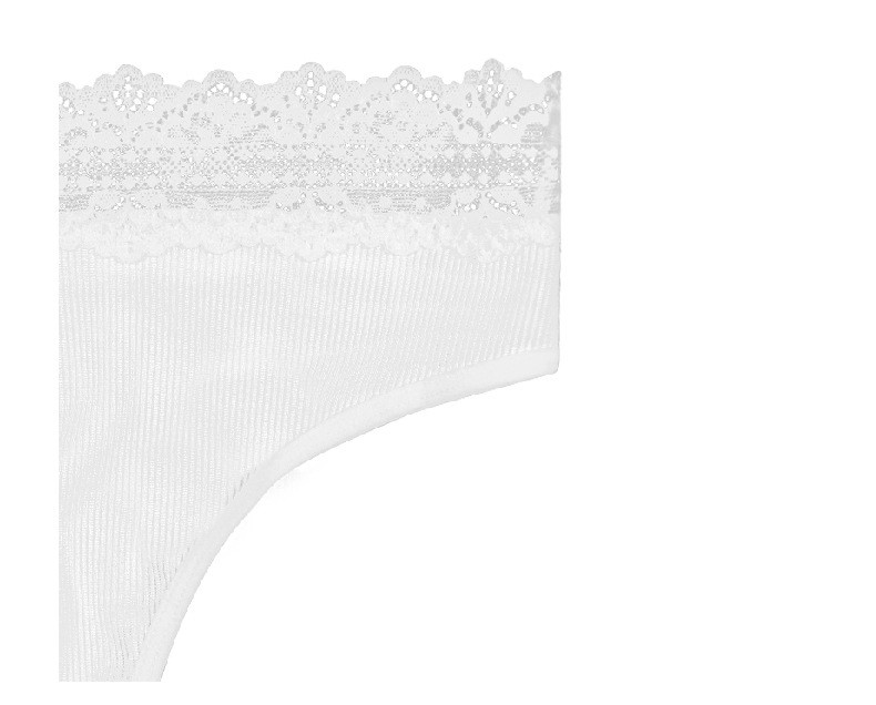 Nylon Womens Underwears White Hi Cut Casual Brief Underpants Bikini Seamless Lace Panties