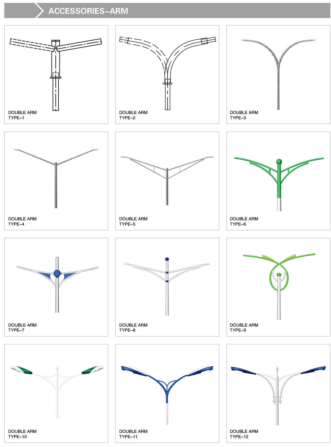 ODM Hot Dip Galvanization Street Light Poles , Commercial Light Poles