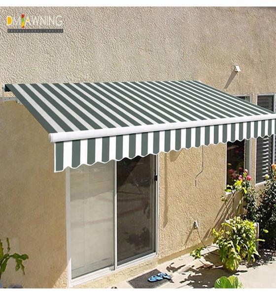Black Grey Waterproof Retractable Awning 1.5M awning valance replacement