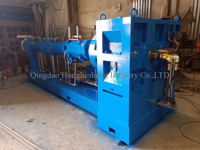 Cold Feed Vacuum Rubber Extruding Machine Single Compound Microwave Vulcanization