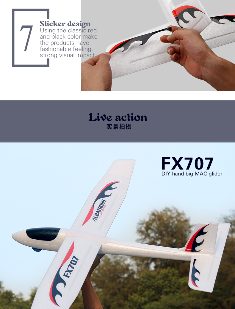 Drone Type yes 2024 2.4 GHz Fx707 Airplane Rc Plane 2ch Epp Craft Remote Control Aircraft Electric Funny Rc Glider Airplane