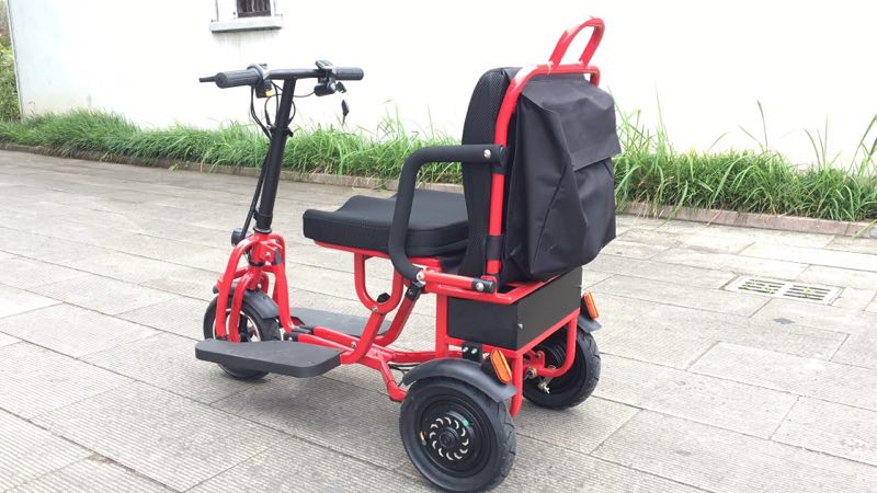 48V 10Ah Lithium Battery Folding Electric Tricycle Scooter for Adults Lightweight