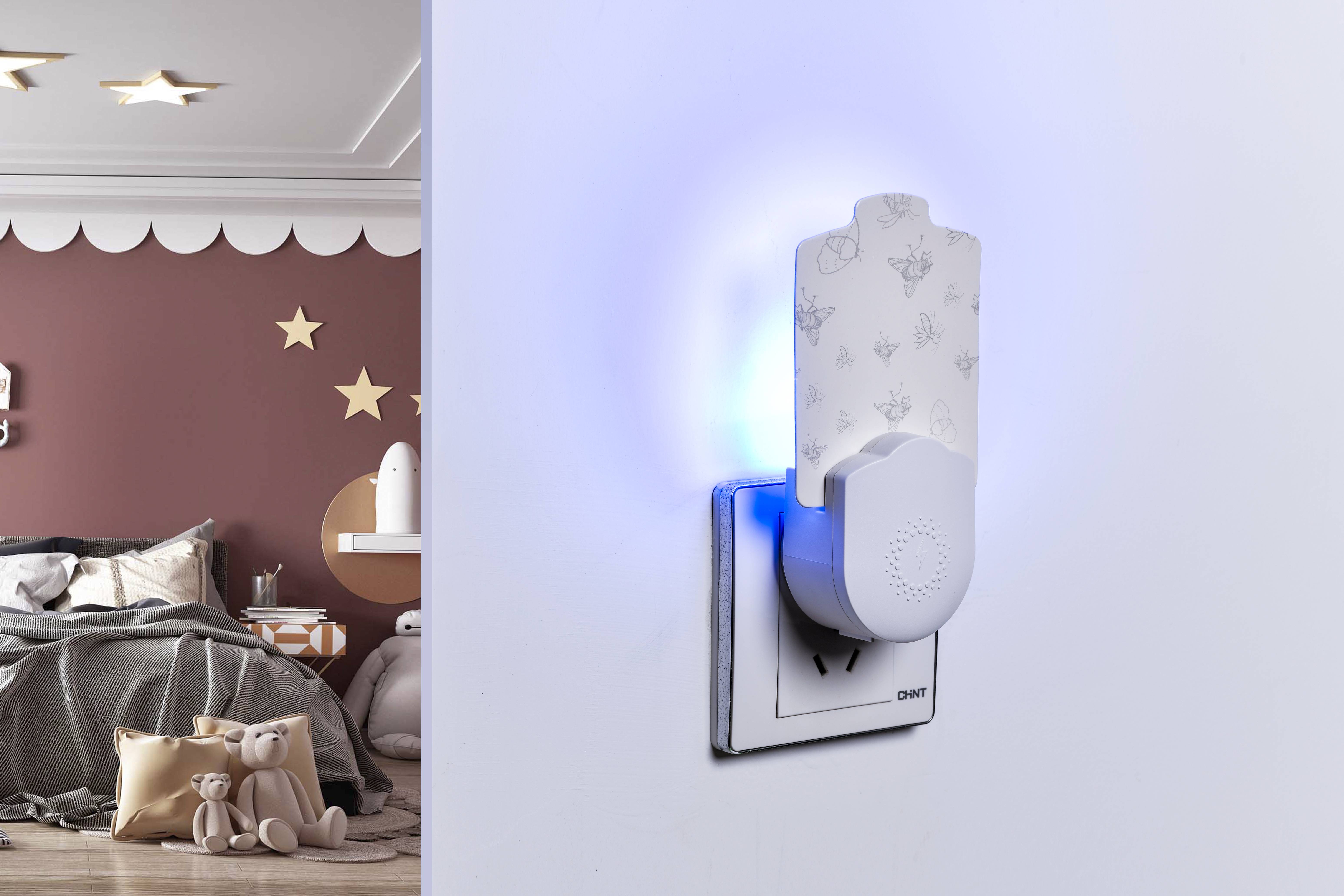 Applicable Charger UV395 Electric Mosquito Killing Lamp with Plug-in Sticky Pad