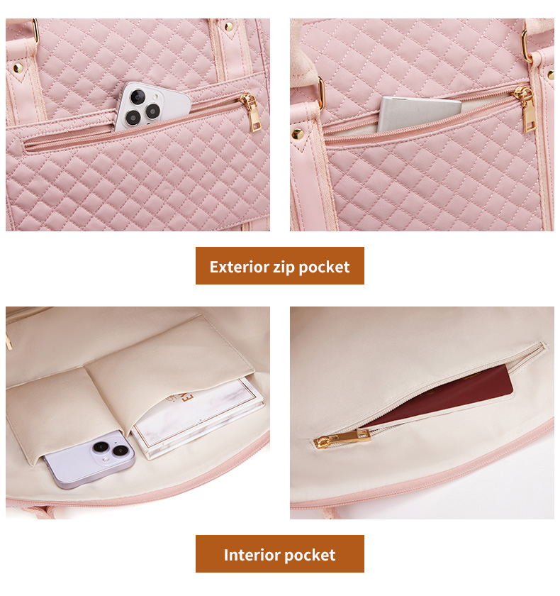 Fashionable Large Capacity Womens Weekender Bags Suit Duffle Bag