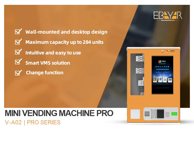 23.5" digital touch screen wall mounted vending machines with Remote control