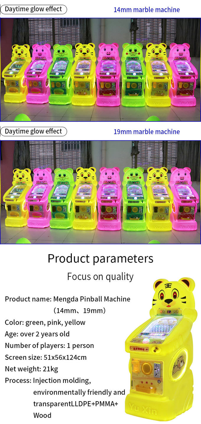 19mm Arcade Mouse Pinball Machine Pinball Game Adult And Children'S Indoor Amusement Park Coin
