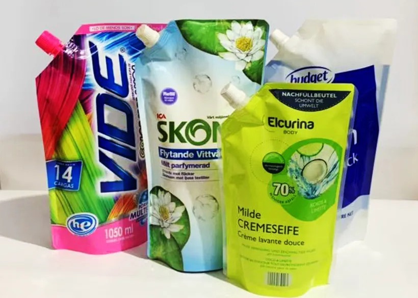 Washing Liquid Stand-Up Pouch Packing Machine Detergent Packing Machine Shampoo Zipper Bag Automatic Packaging Machine