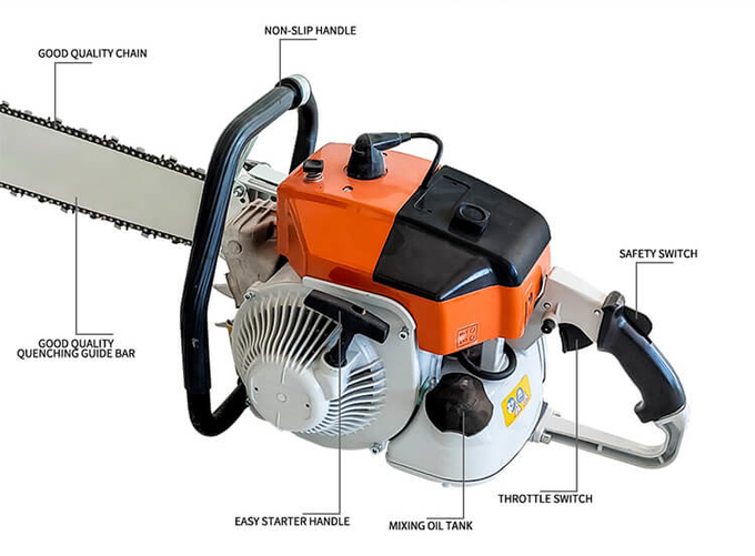 105cc 2 Stroke Chinese Chainsaw 30'' 36'' 42'' Tree Cutting Machine