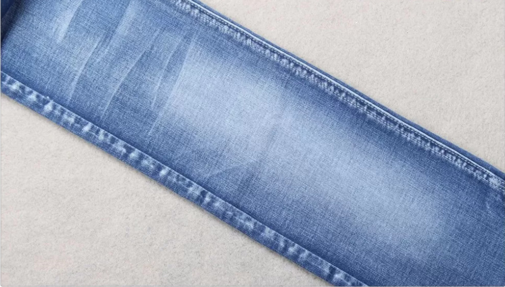Super Stretch 12% Tencel Cotton Fabric 108gsm Lyocell Denim Yarn Dyed
