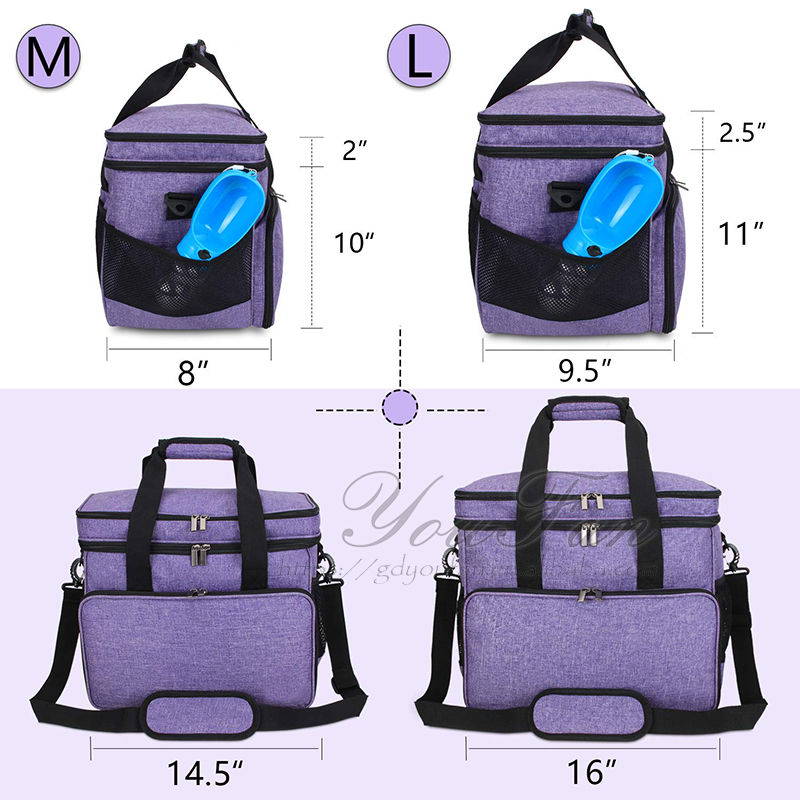 Double Layer Pet Carrier Bag Large Capacity Pet Supplies Organizer