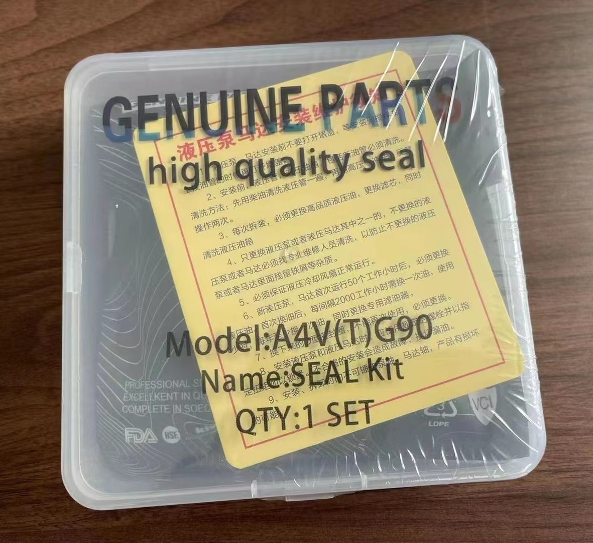 A10VS071 A4VG180 Hydraulic Pump Seal Kit For Excavator A4VG90 A4VG125