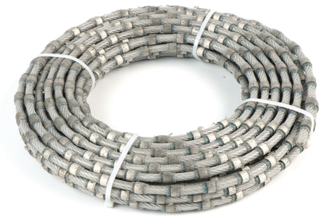 8.8mm Beads Diamond Rope For Granite Profiling / Shape Cutting
