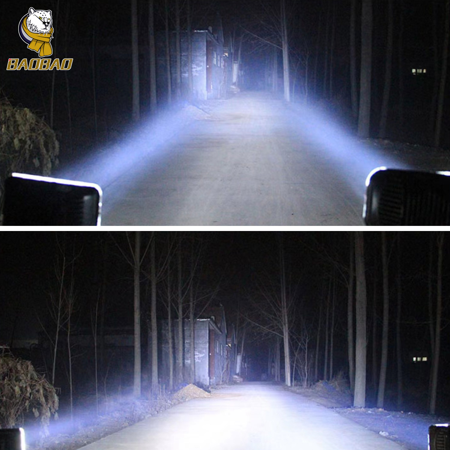 4 inch 64 LED 48W Square Spotlight Outdoor Car LED Work Light