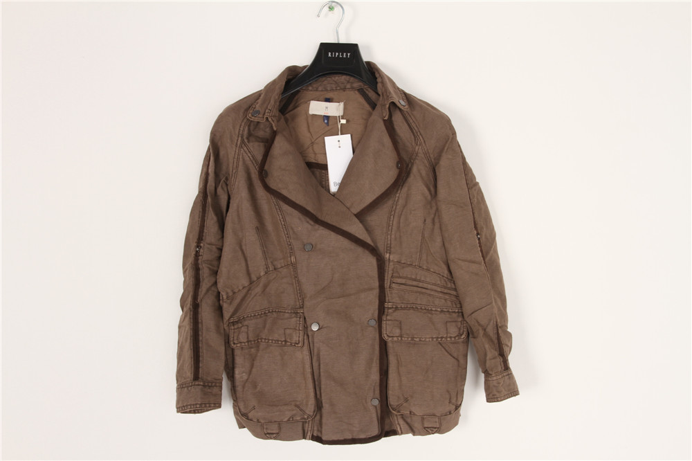 Ladies cotton casual jacket, Women's cotton washed coat, Vintage design, Old-Fashion
