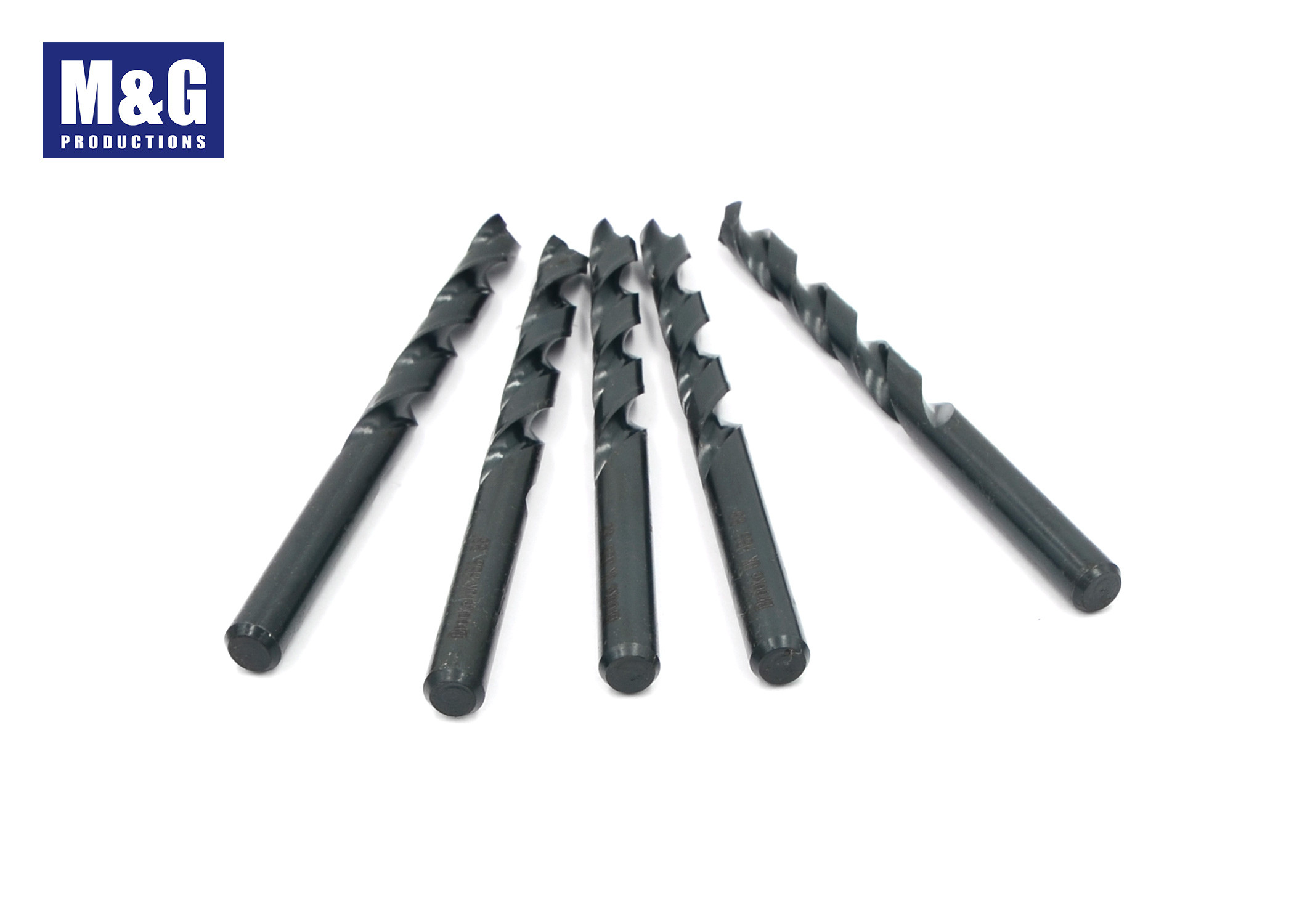 DIN338 Jobber Drill Bit 135° Split Point Twist Drill Straight Shank Black Oxide