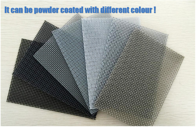 18x14 0.6m Width Window Screen Wire Mesh HBGB Black Mesh Screen Fabric