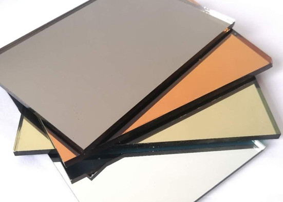 Professional Tinted Mirror Glass Shape Customized Environmentally Friendly