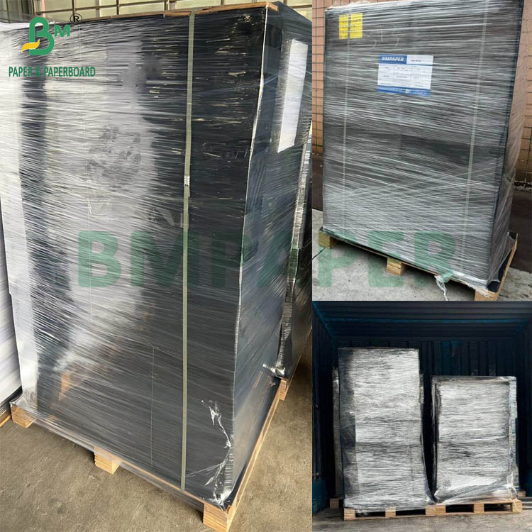 F Flute Black Corrugated Cardboard To Make Gift Boxes Board Format B1 700x1000Mm