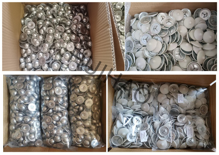 Metal Insulation Dome Cap 38mm Self Locking Washer For Insulation Fasteners