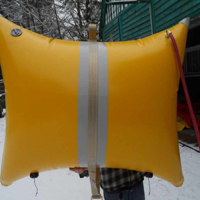 Hf Welding Pvc Coated Fabric Boat Lift Airbags Enclosed Pillow Type
