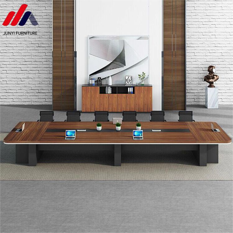 25mm Thickness Table Top Office Furniture Conference Long Table for Large Negotiation