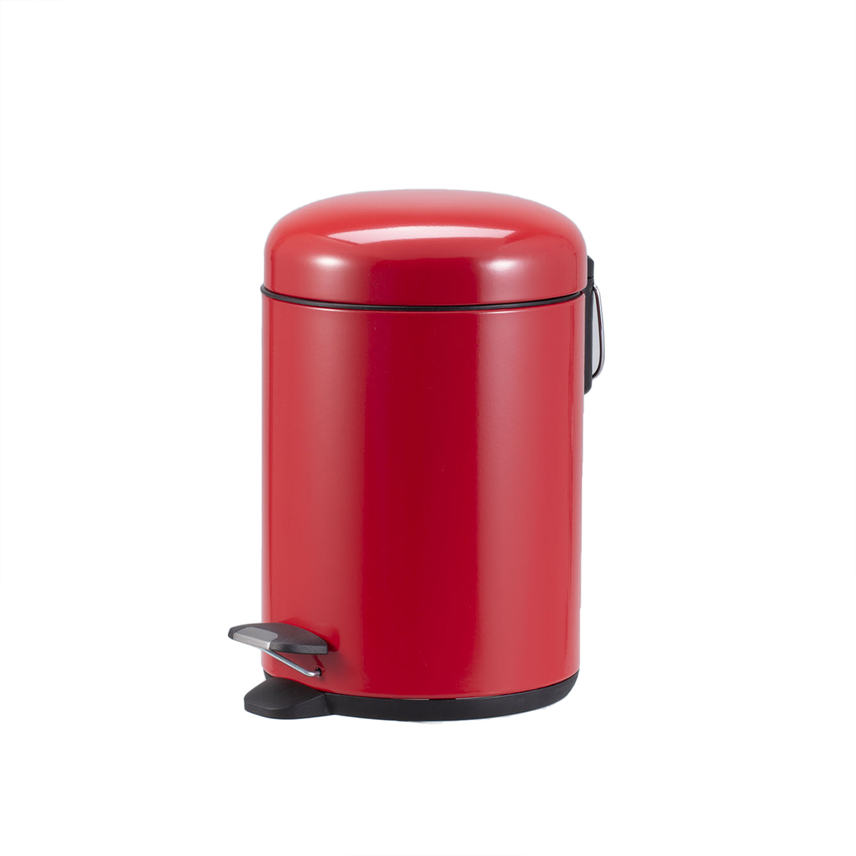 Large Capacity 5L Stainless Steel Waste Bin with Durable Pedal and Rolling Cover