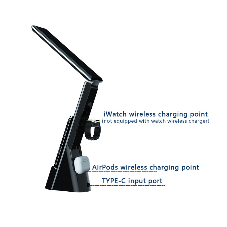 Multifunction PC ABS Custom Wireless Charger With Alarm Clock