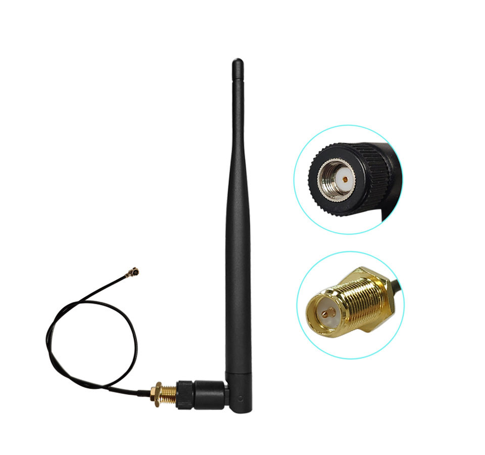 Omni Directional Wireless WAN Repeater 9dBi 2.4GHz 5GHz Dual Band WiFi Rubber Duck Antenna
