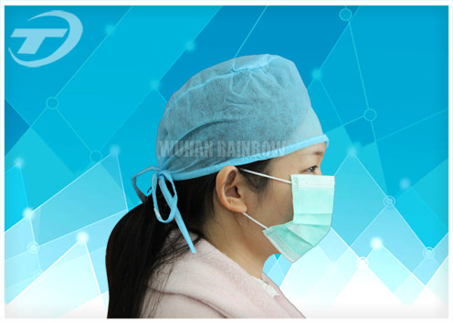 Dust Proof Hospital Disposable Surgical Caps With Various Color 18gsm To 30gsm