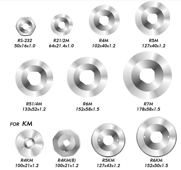 40mm Inner Diameter Round Rotary Cutting Knives For Paper Cardboard Cutting