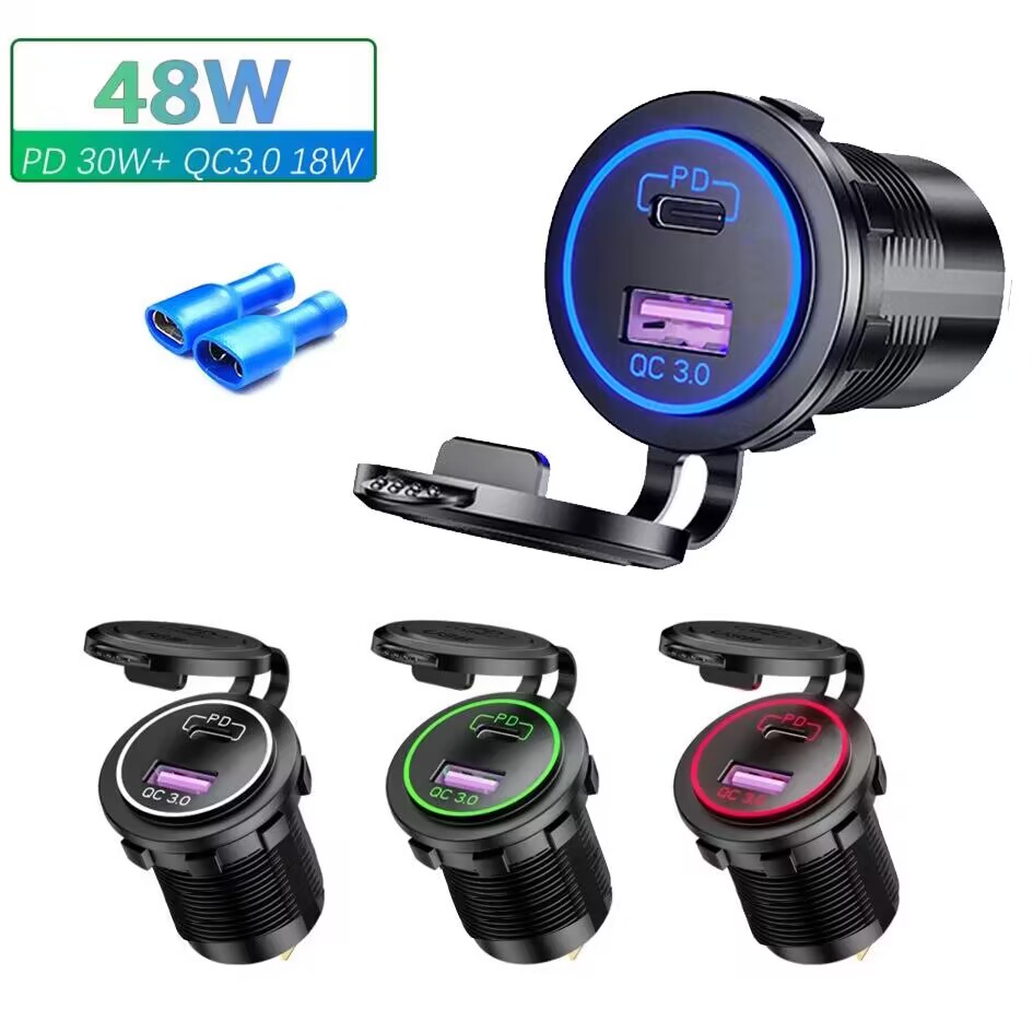 OEM/ODM Welcome 5V Pd 45W Qc And Charging Usb C Cigarette Lighter Car Charger Adapter