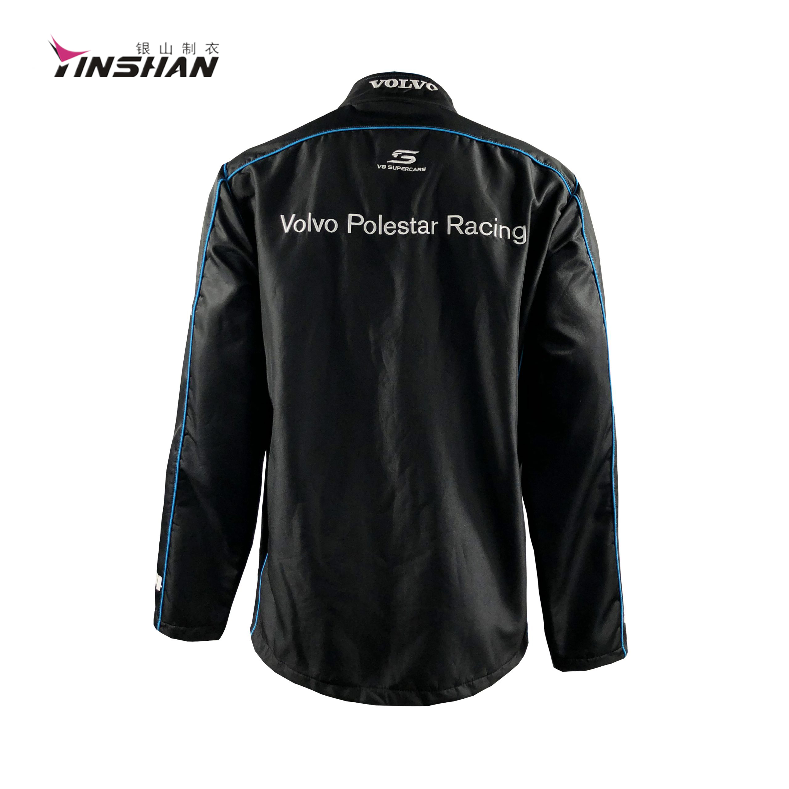 Poly Custom Embroidered Teamwear Racing Jackets for Motorcycle Auto Racing Gender Unisex