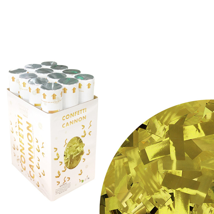Wedding Decoration 12pcs Gold Slip Paper Color Confetti Poppers