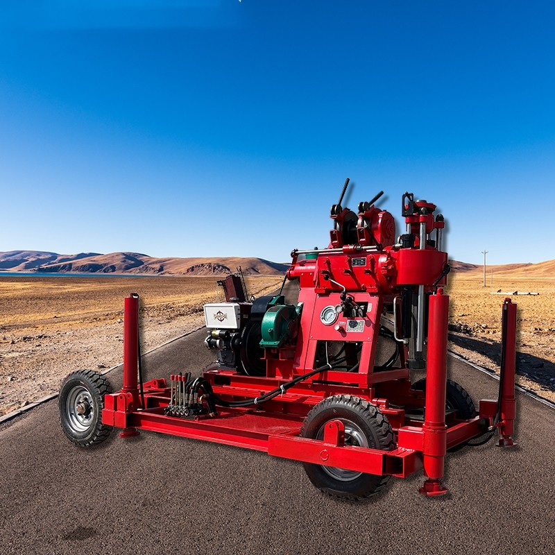 Wheeled Geological Core Drill Equipment Bridge Engineering Tunnel Drilling Rig