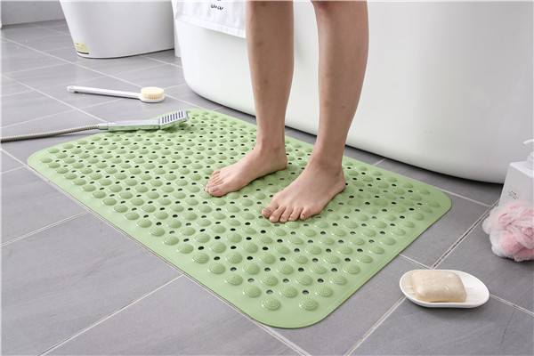 Sustainable Suction Cup Backing PVC Interlocking Bath Mat Anti Skid